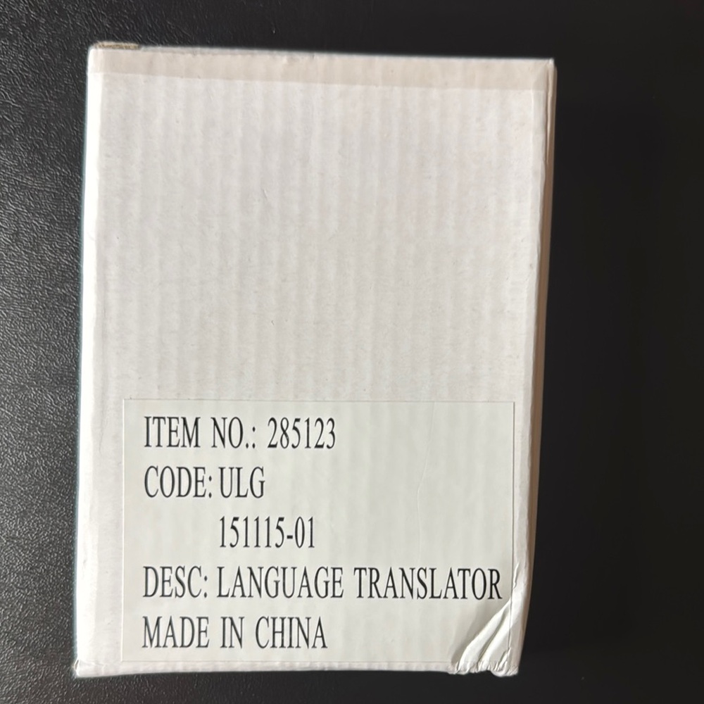 Portable Language Translator Device, NEW